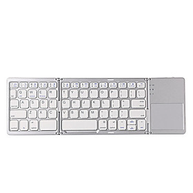 Bàn phím không dây mini tích hợp touchpad có thể gấp gọn kết nối Bluetooth dùng cho điện thoại thông minh, máy tính bảng