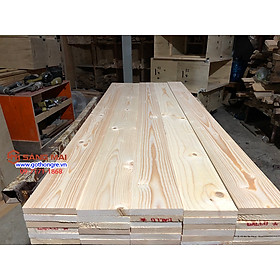  - Thanh gỗ thông mặt rộng 10cm x dày 1,5cm x dài 1m2 + láng nhẵn mịn 4 mặt