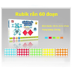 Đồ chơi ảo thuật Rubik rắn - Magic Snake 60 đoạn