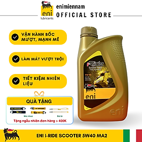 (HCM) Nhớt xe tay ga Eni I-Ride Scooter MA2 5W40 Fully synthetic