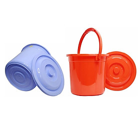 Mua Combo 2 xô nhựa có nắp Chấn Thuận Thành 18L đựng nước - hàng Việt Nam Chất Lượng Cao XO18L20-CN-2 (giao màu ngẫu nhiên)