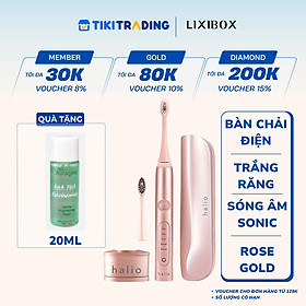 Bàn Chải Điện Halio Sonic Whitening Toothbrush Pro - Rose Gold