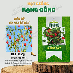 Mua Hạt giống Ớt Trái Tròn Rado 527 (0 2g~30 hạt) trồng quanh năm  làm kiểng  ăn được - Hạt giống Rạng Đông