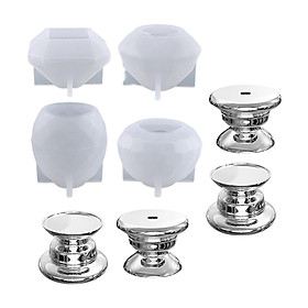 Clear Knobs Silicone   Resin Casting   for Cabinet Drawer