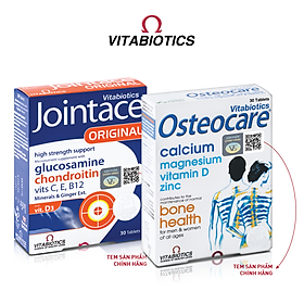 Bộ Sản Phẩm Vitabiotics OSTEOCARE Giúp Xương Chắc Khỏe 30 Viên Và JOINTACE
