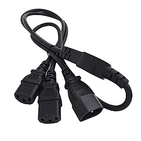 110~250V IEC 320 C14 to 2 C13 AC Power Extension Cord for PC PDU UPS DMX