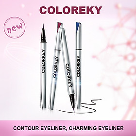 Colorkey Small Silver Tube Eyeliner Color Waterproof Not Easy to Smudge Lasting Novice Extra Fine Beginner eyeliner maybelline eyeliner stamp eyeliner liquid eyeliner pencil eyeliner wardah eyeliner pensil