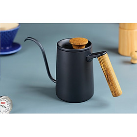 Mua ẤM RÓT NƯỚC CỔ NGỖNG TAY GỖ JIMISI GOOSENECK KETTLE BLACK – 600ML