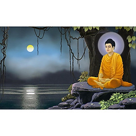 Mua Tranh dán tường Phật thích ca cây bồ đề UD0453