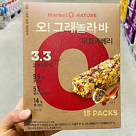 MarketO O Granola Bar Fig Berry 15P