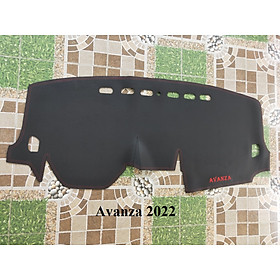 Thảm Taplo Xe Toyota Avanza 2022 loại da dày cao cấp 3 lớp chống trượt Da Carbon đen