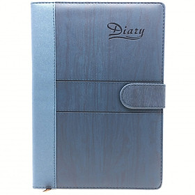 Sổ Da Cao Cấp Khuy Nam Châm Họa Tiết Đường May B5 (808-18xa)