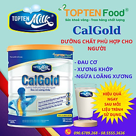 Sữa xương khớp,bổ sung can xi Cal Gold 800g topten milk