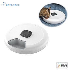 Petoneer 6 Meal Automatic Pet Feeder with Digital Timer Dog and Cat Dry Food Dispenser Timed Pet Feeder for Cats and