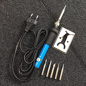 Mua Mỏ hàn cầm tay 60W  điều chỉnh được nhiệt độ (tặng kèm 5 mũi hàn) và đế gác