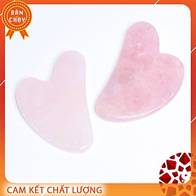 Guasha Thạch Anh Hồng (rose quartz) - Liệu pháp làm đẹp từ đá tự nhiên - Sản phẩm cho sức khỏe của bạn | VietGemstones