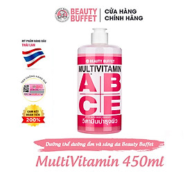 Dưỡng thể dưỡng ẩm và trắng da Beauty Buffet Multivitamin 450ml