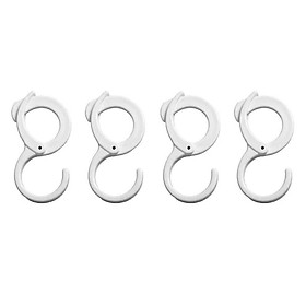 Mua Combo 4 Móc tủ quần áo hình chữ S  móc nhựa treo áo khoác và nón