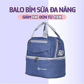 Balo Bỉm Sữa Cao Cấp Mama's Choice 4in1 | Balo Cho Mẹ Bỉm Sữa và Bé Yêu | Lớp Giữ Nhiệt Dày Dặn và Chống Thấm | Nhiều Ngăn Siêu Tiện Dụng