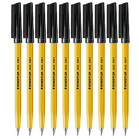 Bút bi đen 10 cây Staedter