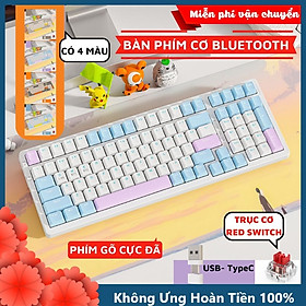 Bàn Phím Cơ Bluetooth Không Dây K96BT Cao Cấp Có HOTSWAP Lót Foam Tiêu Âm