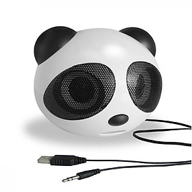 Loa nghe nhạc hình gấu trúc ngộ nghĩnh,Loa máy tính mini gấu trúc Panda để bàn cao cấp âm thanh chuẩn stereo chất lượng