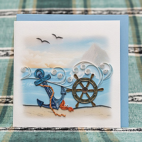 Thiệp Giấy Xoắn Biển - CNS1510