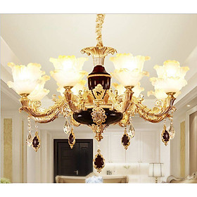 Đèn chùm GANST phong cách châu Âu hiện đại, cao cấp trang trí nội thất sang trọng - kèm bóng LED chuyên dụng.