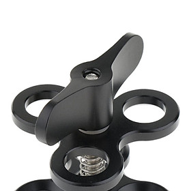 1-inch Triple Ball Clamp Arm Mount Holder For Underwater Lighting Systems
