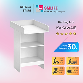 Mua Kệ gỗ thay tã cho bé SMLIFE Kakawaie | Gỗ MDF dày 17mm chống ẩm | D60xR88xC100cm