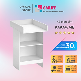 Kệ gỗ thay tã cho bé SMLIFE Kakawaie