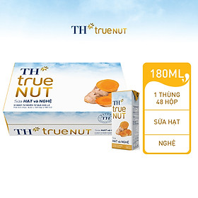 Thùng 48 hộp sữa hạt và nghệ TH True Nut 180ml 180ml x 48