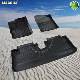 Thảm lót sàn xe ô tô Toyota Vios 2014 - nay (sd) Nhãn hiệu Macsim chất liệu nhựa TPE cao cấp màu đen - 2 hàng ghế