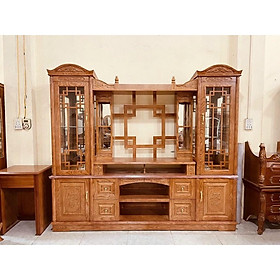 Mua Kệ TiVi có tủ gỗ Sồi Nga 2m2/VIP2
