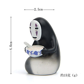Mua KHO-HN * Mô hình Vô diện bưng bát đồ ăn dùng trang trí tiểu cảnh  terrarium  móc khóa  DIY