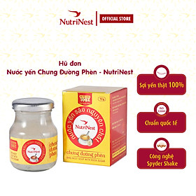 Nước Yến Sào Nguyên Chất Chưng Đường Phèn NutriNest Hữu Cơ Lành Mạnh - Hũ 72g
