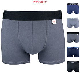 Combo 4 Quần Lót Nam boxer hiệu CITYMEN nhiều lưng 4 chiều vải cotton cao cấp, sịp nam - LMTK-MULTIBC