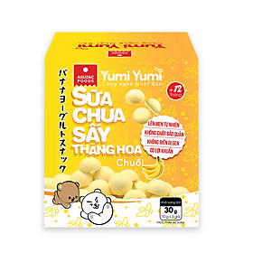 Sữa chua sấy thăng hoa Yumi Yumi vị chuối hộp 30g 10 g x 3 gói