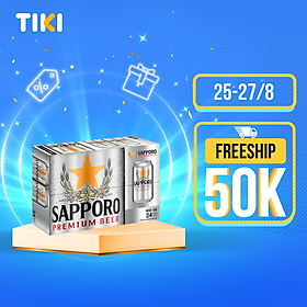 Bia Sapporo Premium - Thùng 24 lon 330ml