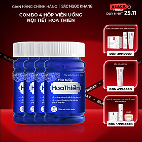 Combo 4 Viên uống Hoa Thiên hộp 30 viên hỗ trợ cân bằng nội tiết tố, cải thiện sinh lý