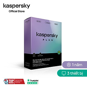 Mua Phần mềm diệt virus Kaspersky Plus 3 Thiết bị/năm - Hàng chính hãng