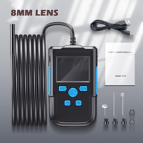 Màn hình IPS 2,4 inch Camera nội soi công nghiệp HD1080P Ống kiểm tra ô tô Borescope Cáp cứng chống nước LED Pin 2600mAh Chiều dài cáp: 2m