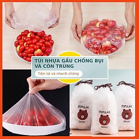 Mua Combo 100 Màng Bọc Thực Phẩm  Có Chun Thảo Nguyên túi zíp đựng thực phẩm  túi gấu popular broun co giãn