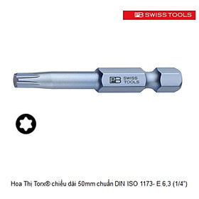 Mũi Bits Hoa Thị Torx PB Swiss Tools E6.400 Dài 50mm