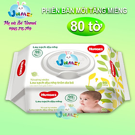 Khăn Ướt Dịu Nhẹ Cho Trẻ Sơ Sinh Huggies (64 Tờ)