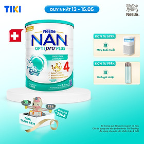 Sữa bột Nestlé NAN OPTIPRO PLUS 4 1500g/lon với 5HMO giúp tiêu hóa tốt + Tăng cường đề kháng (2 - 6 tuổi) - Tặng Đồ chơi toán học cân bằng