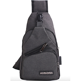 Túi đeo ngực phong cách Hàn Quốc kèm cổng sạc USB 208204