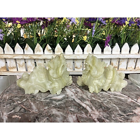 Mua Cặp Tỳ Hưu phong thủy đá ngọc Onyx - Dài 12 cm
