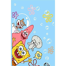 Mua Tranh tô màu theo số Tranh sơn dầu số hoá hình chú bọt biển tinh nghịch 30*40cm kèm khung