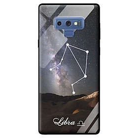 Ốp kính 12 cung Hoàng Đạo cho Samsung Galaxy Note 9 Libra - Hàng chính hãng